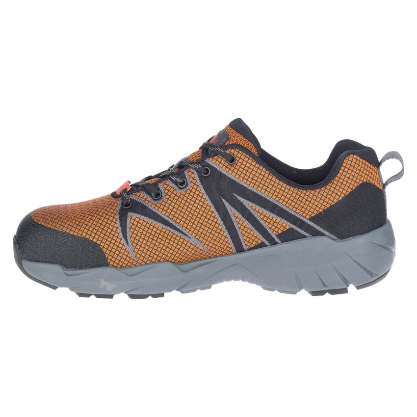 Chaussure de Securite Merrell Fullbench 55 Alloy Toe Orange Homme | M.H.FEJJ